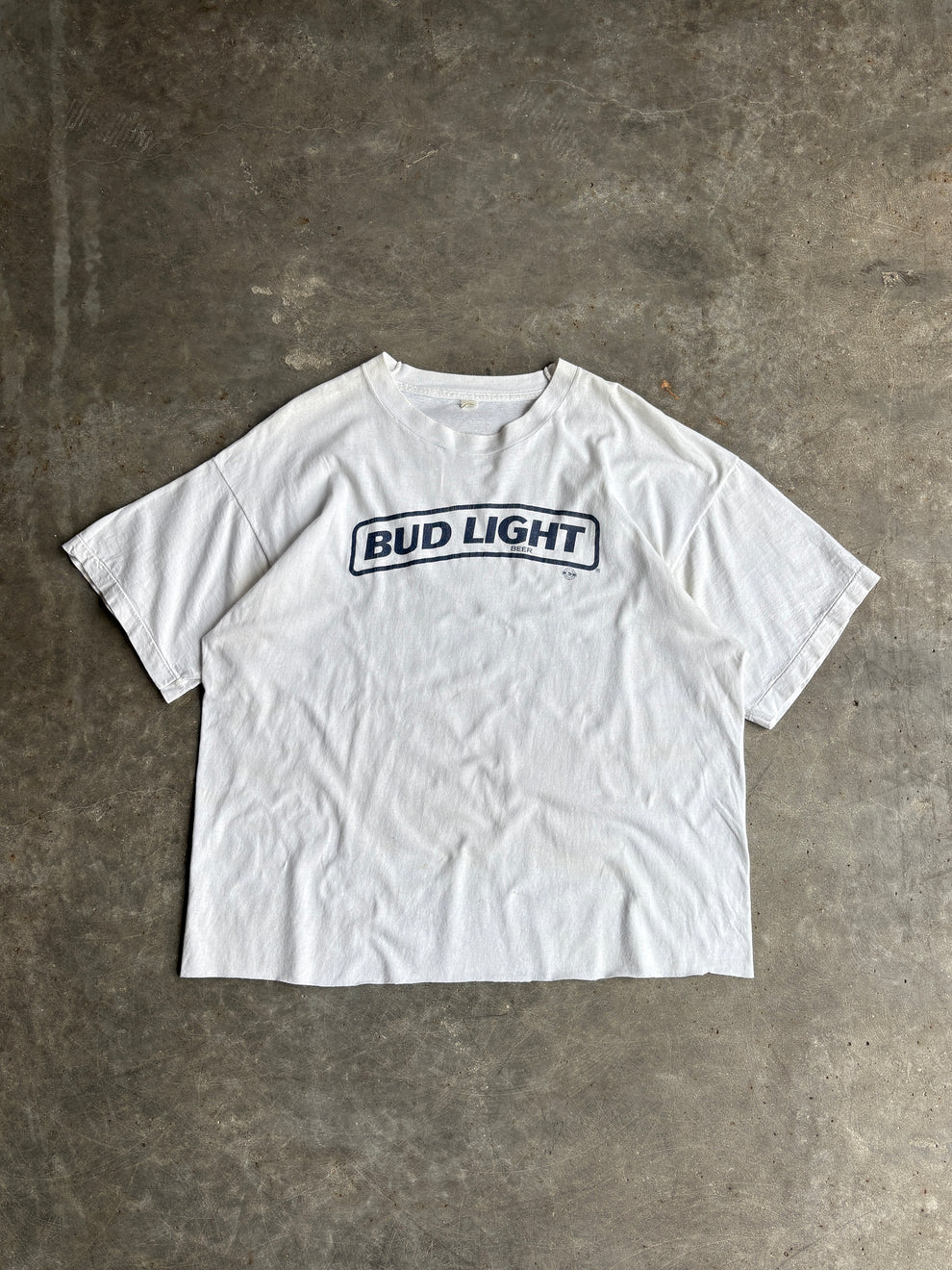 Vintage Bud Light Cropped Tee - XL