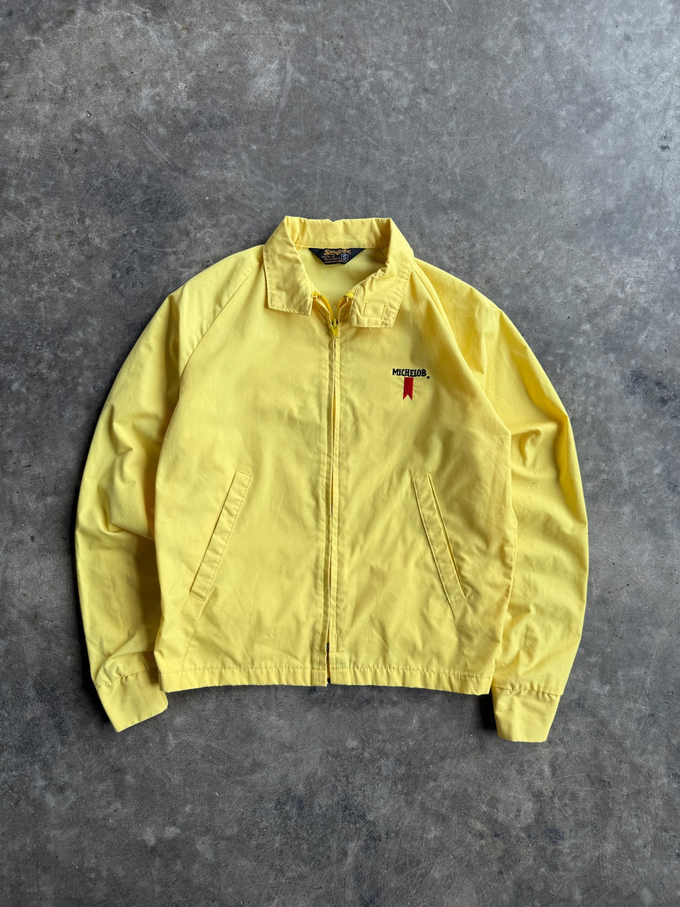 RARE Vintage Yellow Michelob Graphic Jacket - S