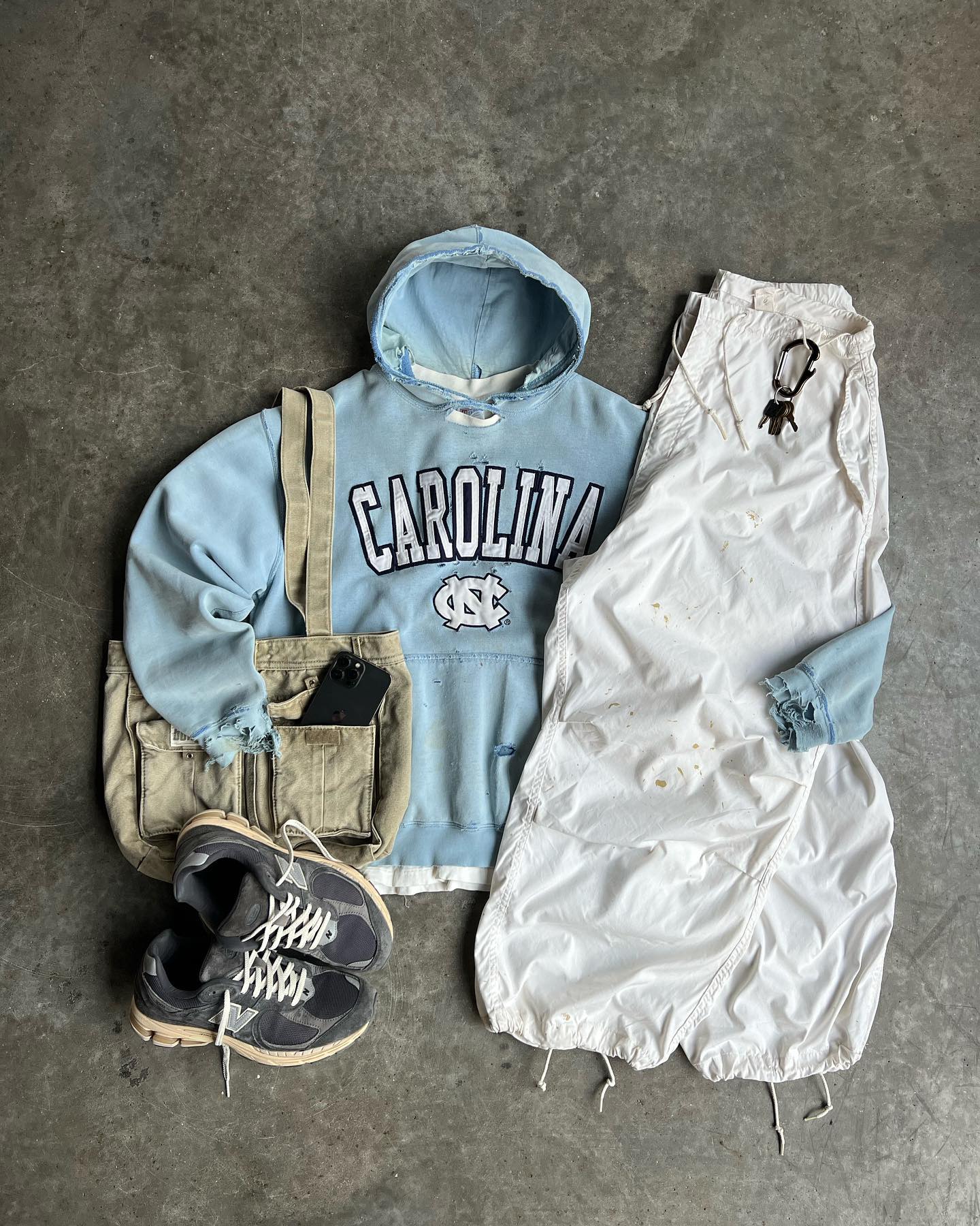 Vintage Hoodie Outfit (Top & Bottoms ONLY)