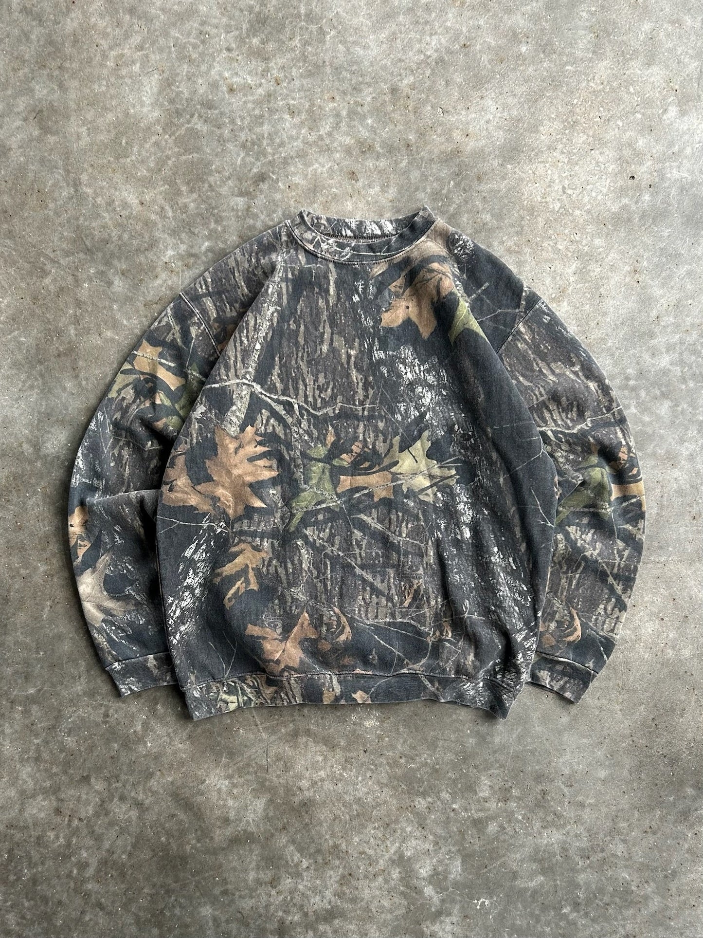 Vintage Camo Fieldstaff Crew - XL