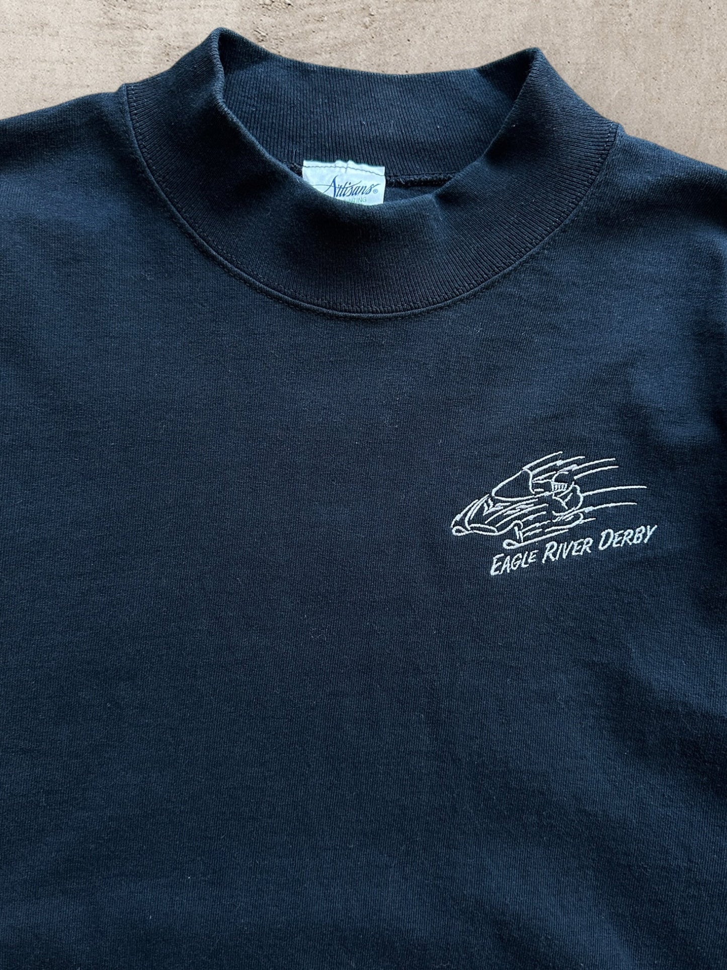 90S EAGLE RIVER DERBY MOCK NECK SHIRT - XL