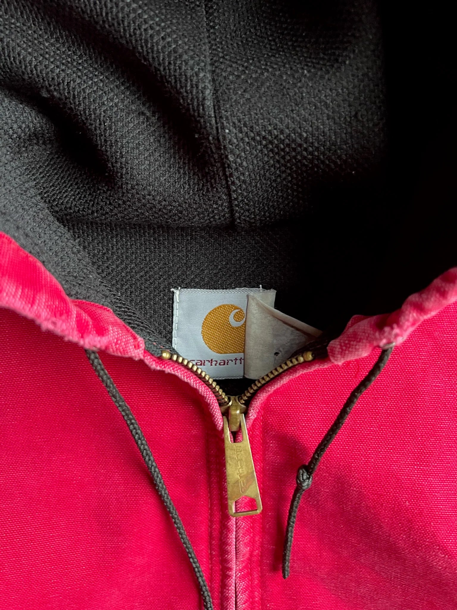 Vintage Hot Pink Hooded Carhartt Jacket - M