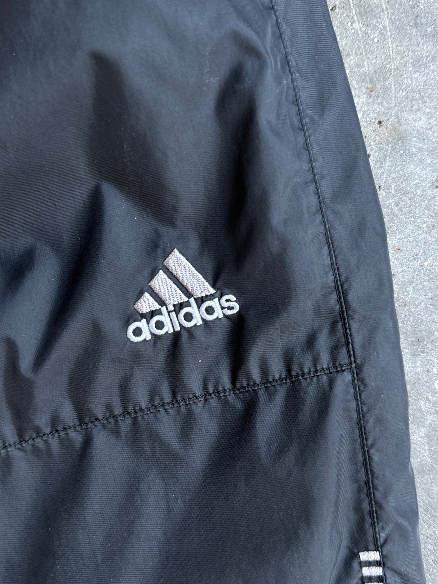 Vintage Black Adidas Track Pants - L