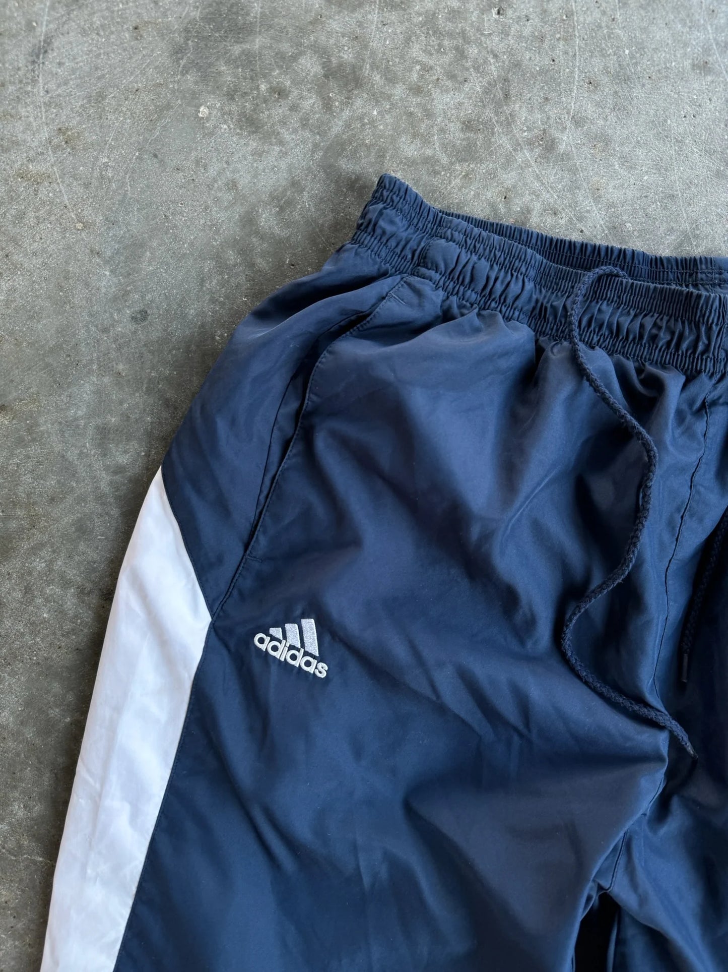 Vintage Navy Adidas Track Pants - L