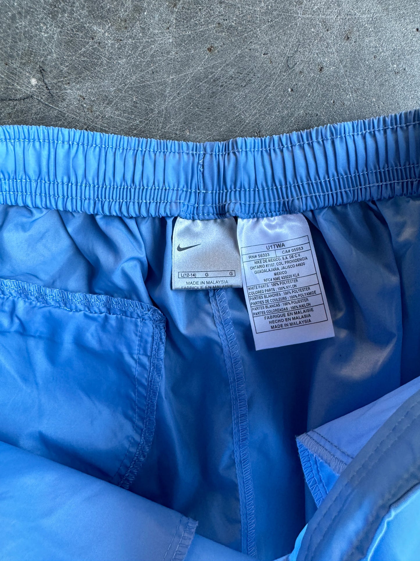 Vintage Baby Blue Nike Track Pants - L